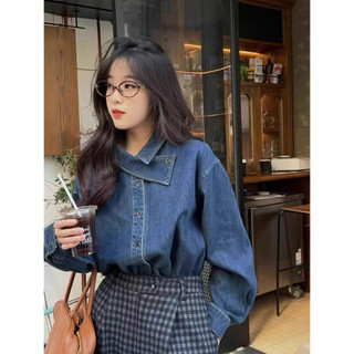 ÁO SƠ MI DENIM NỮ CỔ VẠT