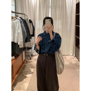 ÁO SƠ MI DENIM NỮ CỔ VẠT