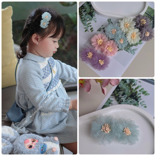Kẹp hoa vải voan xinh xắn cho bé gáii