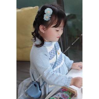 Kẹp hoa vải voan xinh xắn cho bé gáii