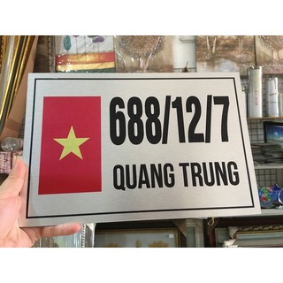 Biển Hộ Kinh Doanh, bảng công ty In UV bền màu Alu Xước Bạc, Vàng,xanh truyền thống Thiết Kế Y/c