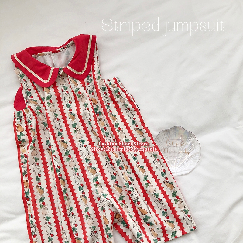Set Đồ Bé Gái HANIA KIDS, Set Bodysuit Hình Thỏ Dễ Thương Cho Bé Gái Chất Liệu Thô Mềm Thoáng Mát