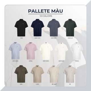 [BEST SELLER] Áo polo nam BASIC SYMBOL, POLO QUỐC DÂN vải cá sấu cotton interlock - POLOMANOR