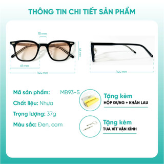 Kính mát nam nữ thời trang KAO PLUS chống nắng bảo vệ mắt kiểu dáng thời trang MB93-5