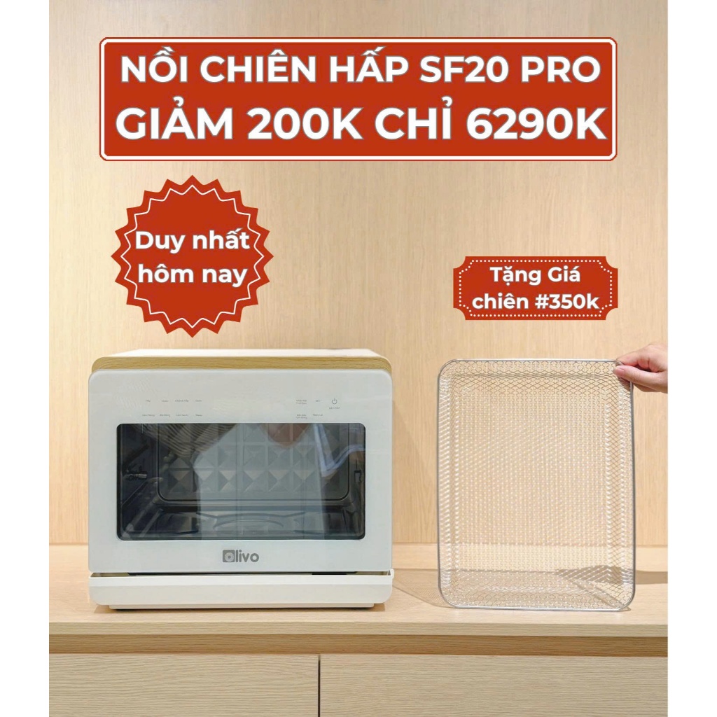 ( nâng cấp) Nồi Chiên Hơi Nước Olivo SF20 PRo Bảo Hành Chính Hãng 24 ...