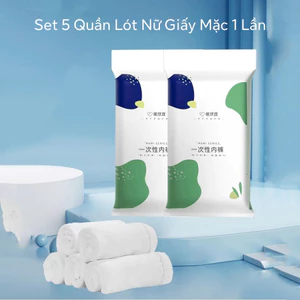 Set 5 Quần Lót Nữ Dùng Một Lần Cotton Kháng Khuẩn – Set 5 Quần Lót Tiện Lợi Co Giãn Thấm Hút Tốt ZANABRA