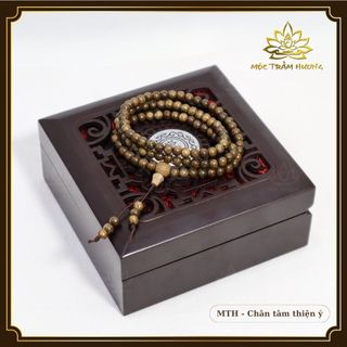 Vòng Tay Trầm Hương Chuỗi Tràng 108 Hạt Trầm Tốc Việt 4mm - Mộc Trầm Hương MTH