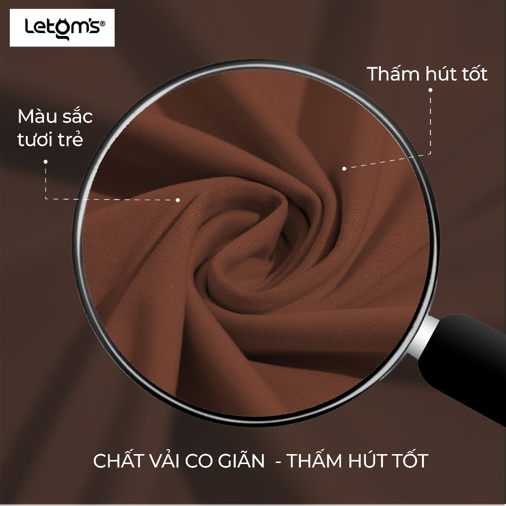 Áo Thun Nam Form Oversize LeTom's Cotton 250-280GSM, Tay Lỡ, Bo Cổ 3cm, Co Giãn, Thấm Hút, Nhiều Màu