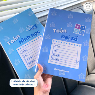 [LẺ] Giấy Bao Tập, Bao Vở, Bao Sách Môn Học Phong Cách Tiny Campus Giấy Bóng Dày Chất Lượng | Thiết kế bởi Pinandschool