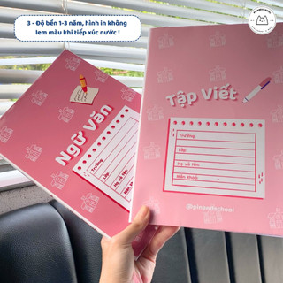 [LẺ] Giấy Bao Tập, Bao Vở, Bao Sách Môn Học Phong Cách Tiny Campus Giấy Bóng Dày Chất Lượng | Thiết kế bởi Pinandschool
