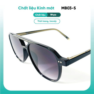 Kính mát nam thời trang KAO PLUS chống nắng chống tia UV400 bảo vệ mắt MB03-5
