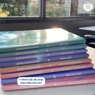 [LẺ] Giấy Bao Tập, Bao Vở, Bao Sách Môn Học Đám Mây Pastel Dreamscape | Thiết kế bởi Pinandschool