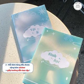 [LẺ] Giấy Bao Tập, Bao Vở, Bao Sách Môn Học Đám Mây Pastel Dreamscape | Thiết kế bởi Pinandschool