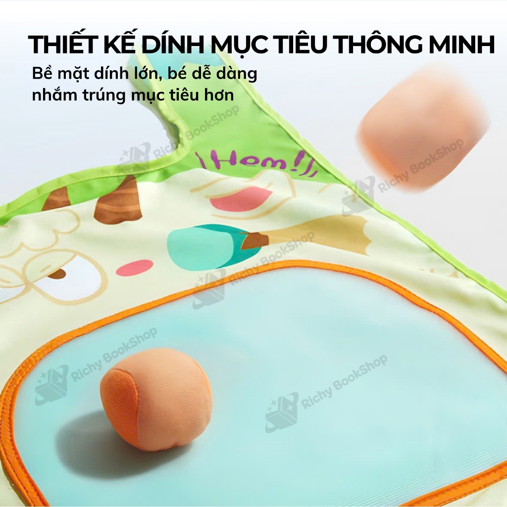 Đồ chơi ném bóng dính cho bé Mideer Crazy Dodgeball Kid, đồ chơi vận động cho bé