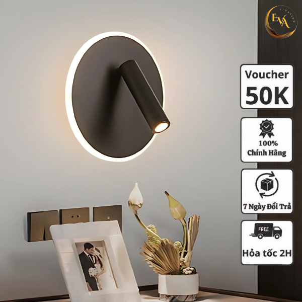 Đèn tường đọc sách EVA AP1822 phong cách hiện đại xoay 360 độ bảo hành 24 tháng