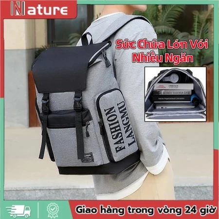 [🚛Free shipping]Balo Laptop Dạng Hộp Đựng Laptop 16inch Balo Cỡ Lớn Rộng Rãi, Balo Du Lịch, Balo Unisex Nhiều Ngăn