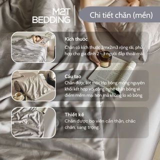 Bộ chăn ga gối Lyocell HELINA họa tiết vân chìm sang trọng gồm 1 ga giường, 2 vỏ gối và 1 chăn chần bông (Không Kèm Hộp)
