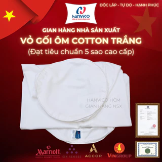 Vỏ Gối Ôm Cotton Tiêu Chuẩn Khách Sạn 5 Sao Cao Cấp - Vải Cotton T300