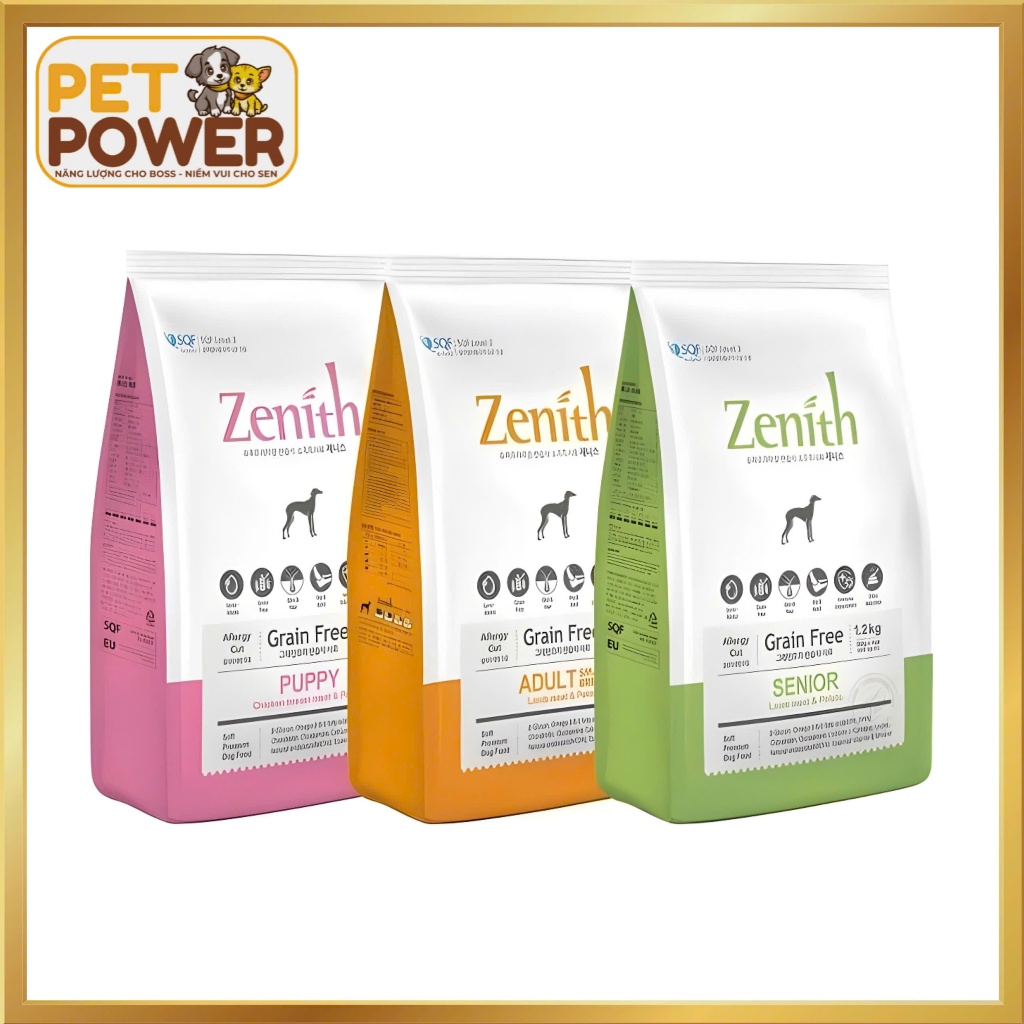 Hạt Mềm Zenith Cho Chó - Hạt Mềm Hỗ Trợ Tiêu Hoá Nhiều Loại 1.2kg-3kg