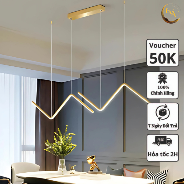 Đèn thả bàn ăn EVA APTH1201 dài 90cm trang trí phòng khách, phòng ăn hiện đại bảo hành 24 tháng