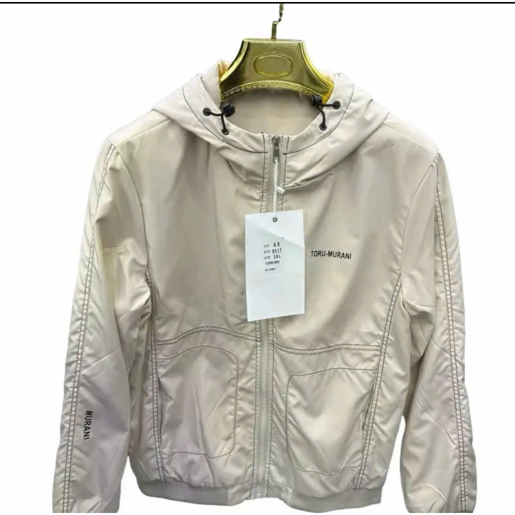 Áo Khoác Gió Chỉ Nối Cao Cấp Dày Dặn Nam Menswear Có Túi Có Cổ Jacket