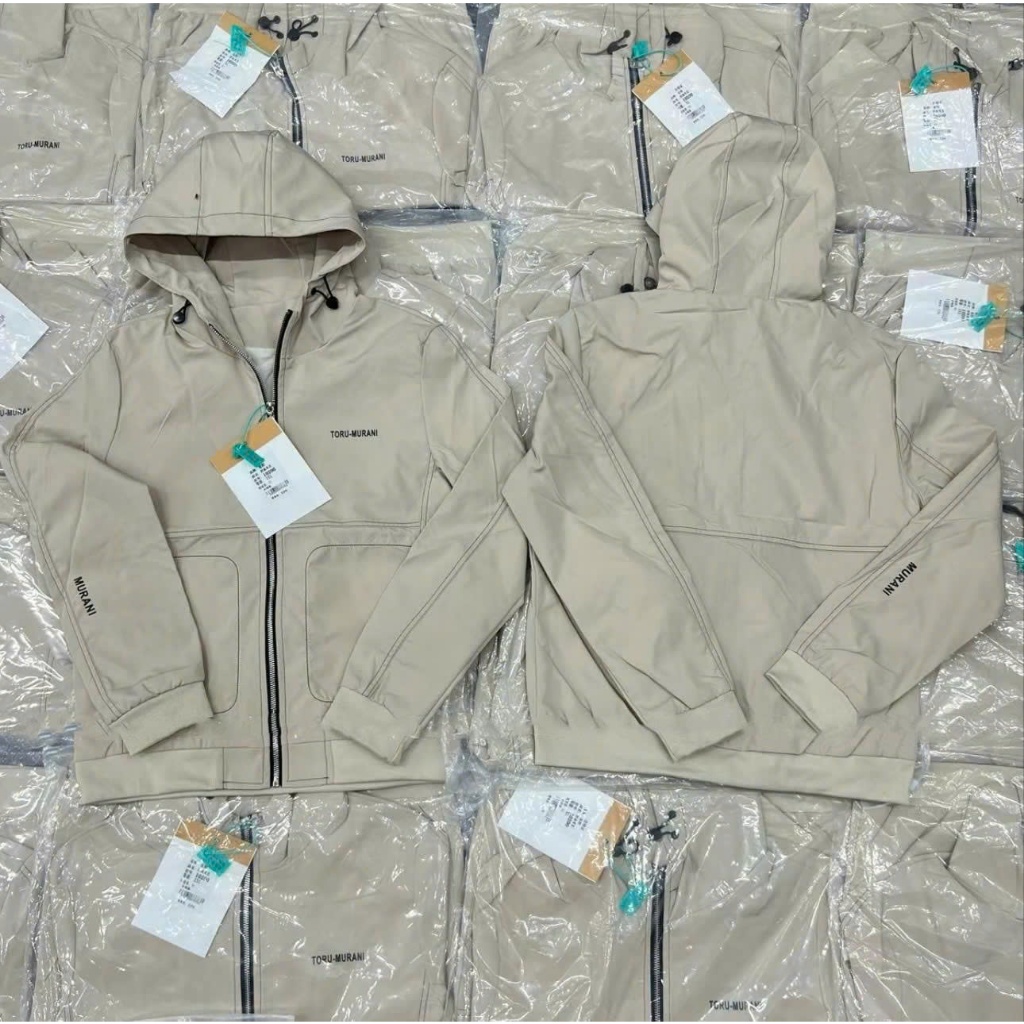 Áo Khoác Gió Chỉ Nối Cao Cấp Dày Dặn Nam Menswear Có Túi Có Cổ Jacket