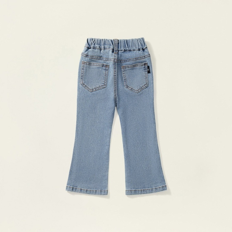 Quần Jean Ống Loe Cho Bé Gái, Quần Jean Ống Loe Cho Bé Gái HANIA KIDS Chất Liệu Jean Mềm Mại