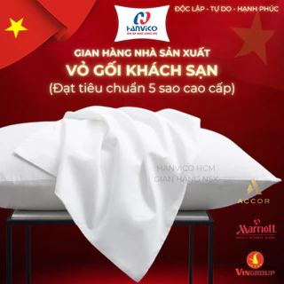[HANVICO] Vỏ Gối Dùng Cho Khách Sạn - Vải Cotton T300 T400 Trắng - Tiêu Chuẩn Khách Sạn 5 Sao