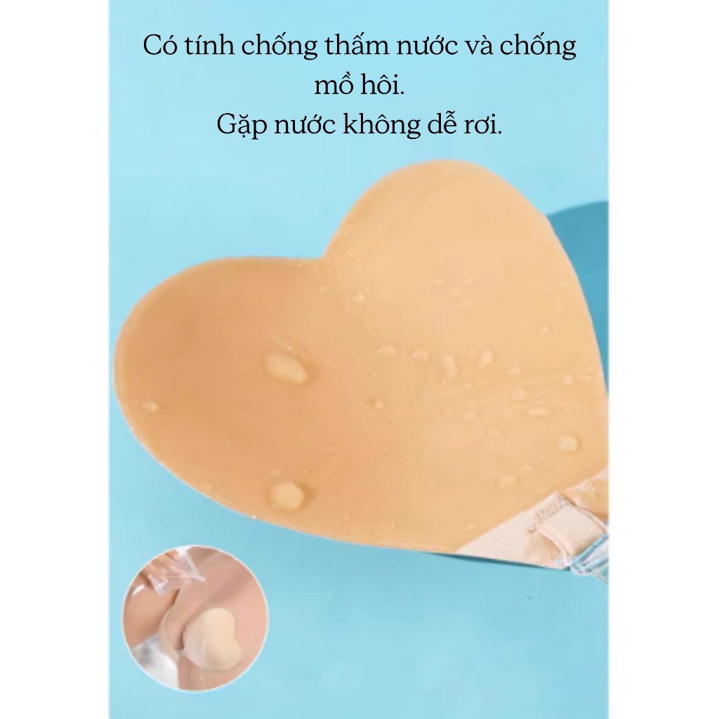 Dán Áo Ngực Vô Hình – Miếng Dán Ngực Siêu Dính Hình Tim Dễ Thương Dán Lên Không Tuột AMYBRA D0159