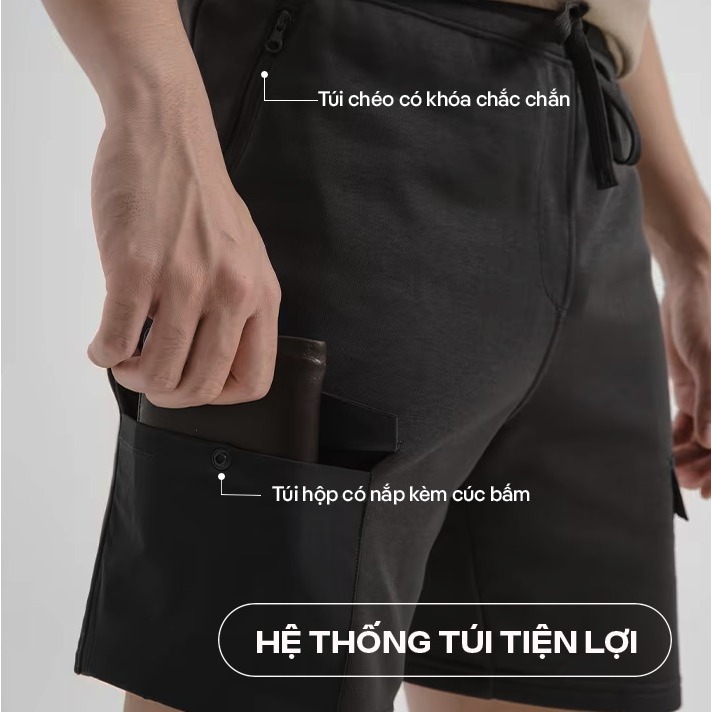 [MUA 4 GIẢM 20%][OUTLET - KHÔNG ĐỔI TRẢ]Quần Shorts nam Daily Casual chống nhăn hạn chế xù lông  Coolmate
