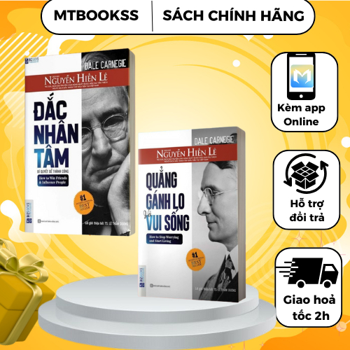 Sách - Combo Đắc Nhân Tâm + Quẳng Gánh Lo Và Vui Sống - Bizbooks