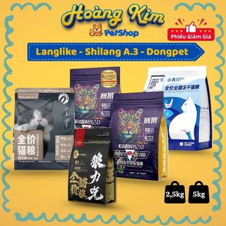 Hạt LANGLIKE - DONGPET - SHILANG A3 ( 5kg ) hạt mix topping thịt sấy, dinh dưỡng cao, mèo kén ăn