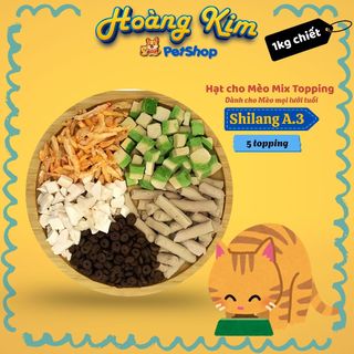 Hạt LANGLIKE - DONGPET - SHILANG A3 ( 5kg ) hạt mix topping thịt sấy, dinh dưỡng cao, mèo kén ăn