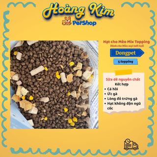 Hạt LANGLIKE - DONGPET - SHILANG A3 ( 5kg ) hạt mix topping thịt sấy, dinh dưỡng cao, mèo kén ăn