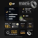 Nhẫn Thông Minh 9Fit, Smart Ring Theo Dõi Sức Khoẻ, Bước chân, Đo Nhịp Tim, Giấc Ngủ, Chống Nước IP6 - Hàng chính hãng — ảnh 6