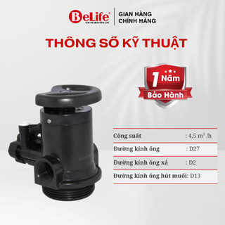 Van cơ 5 cửa Runxin dùng cho hệ thống lọc tổng nước giếng khoan, nước máy (Tặng kèm trõ)
