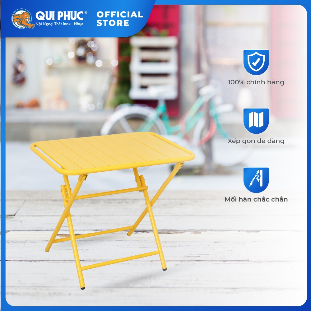 [HỎA TỐC] Bàn cà phê Beto Win QUI PHÚC, khung thép sơn tĩnh điện, gấp gọn linh hoạt, chắc chắn