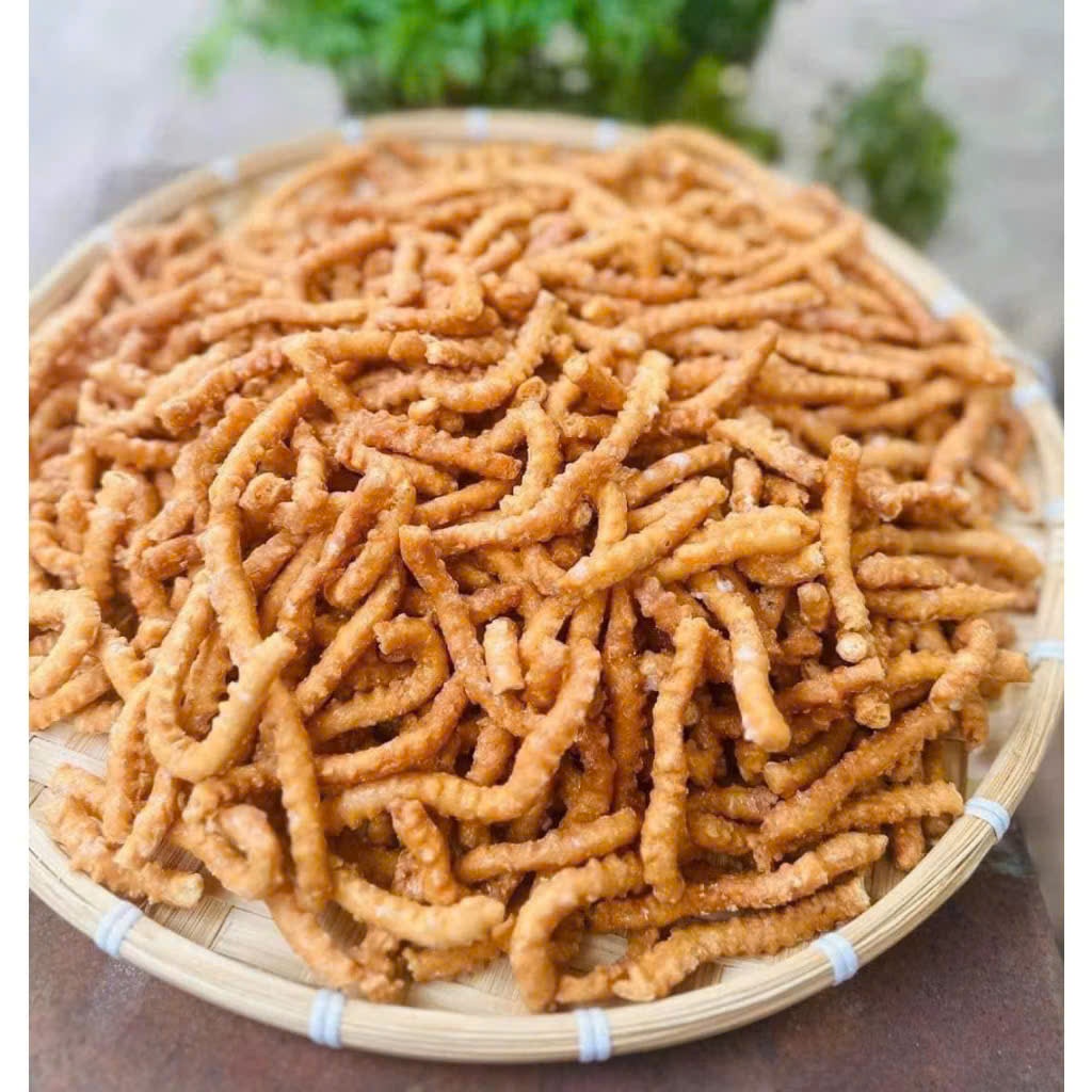 500Gr Quẩy Sâu Ngào Đường Hương Gừng Thơm Ngon, Đóng Túi Zip