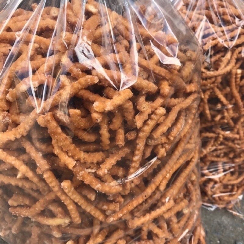 500Gr Quẩy Sâu Ngào Đường Hương Gừng Thơm Ngon, Đóng Túi Zip