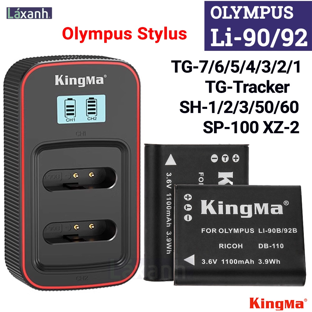 Olympus Li-90 Li-92 | Pin và Dock sạc máy ảnh KINGMA Olympus Li90 Li92 ...