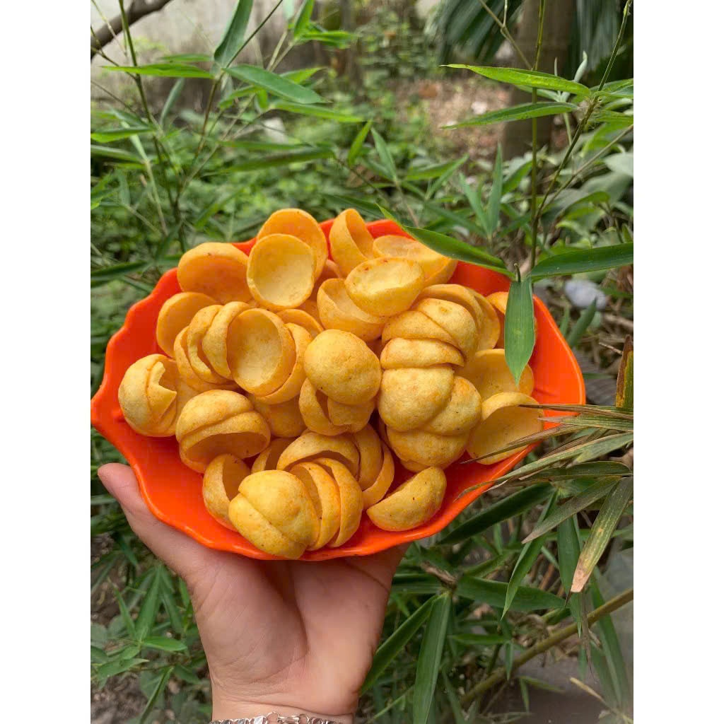 Bịch 500gr Snack Lá Sen, Bim Bim Khoai Lắc Phô Mai, BimBim Phô Mát, Đồ Ăn Vặt Mẹ Mun
