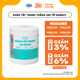 Khăn tẩy trang dùng 1 lần Kawaii 100 tờ 10x10cm - Khăn bông tẩy trang làm sạch da, nhẹ nhàng, mềm mịn