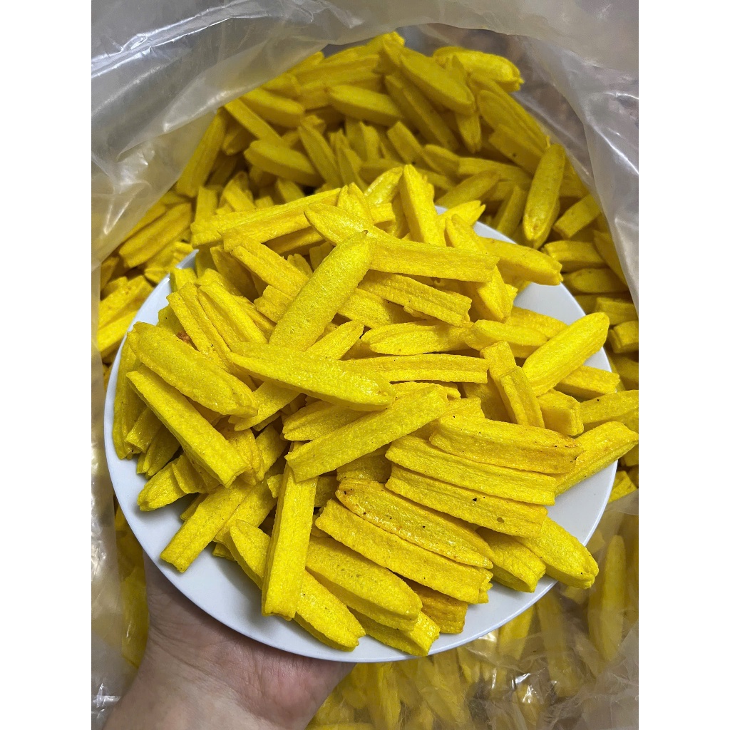 500Gr BimBim Khoai Tây Chiên Dạng Ống, Thơm Giòn Cay Nhẹ Siêu Cuốn