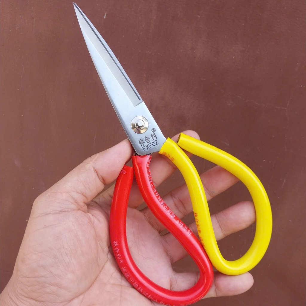 Kéo đa chức năng chuyên cắt gà cắt vải cắt tôn kèm bằng thép trắng không gỉ-Phiên bản 2025