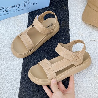 Dép quai hậu đế cao 5 phân đúc nguyên khối, dép sandal đi học đi làm