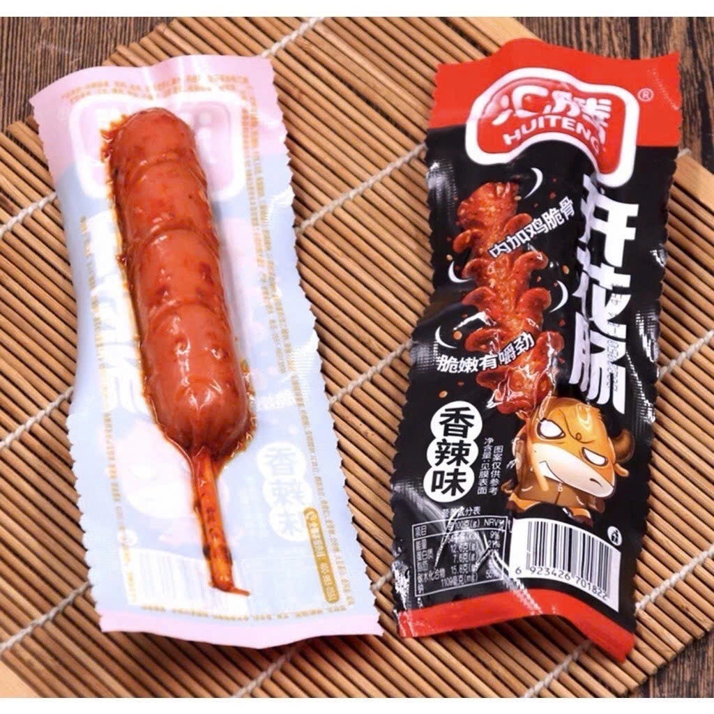 Set 5 Xúc Xích Đầu Trâu - Xúc Xích Xiên Nướng BBQ 45Gr Cay Tứ Xuyên