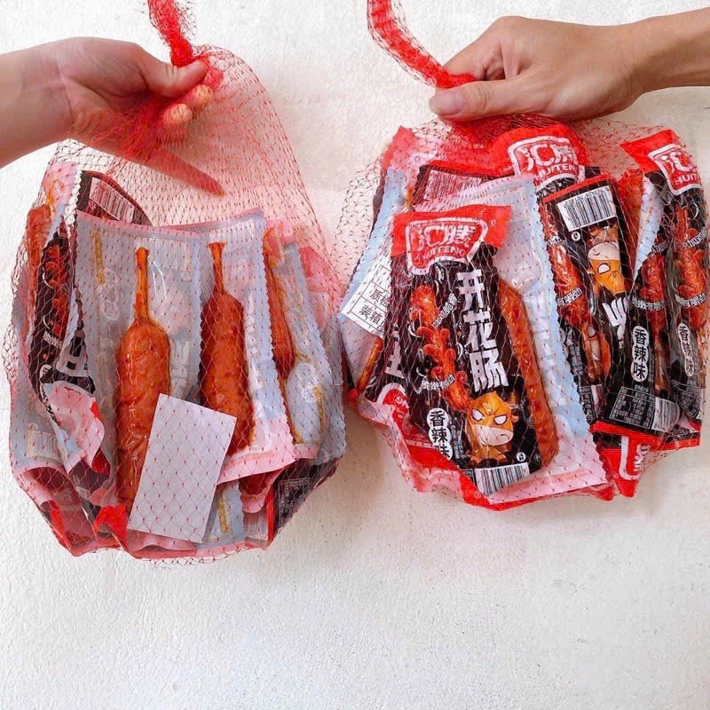 Set 5 Xúc Xích Đầu Trâu - Xúc Xích Xiên Nướng BBQ 45Gr Cay Tứ Xuyên