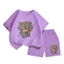 Set Quần Áo Bé Unisex – Sói Xám Chảy Nước Miếng Siêu Cute, Chất Thun Cotton Co Giãn Cực Mát (Mã 249)