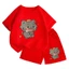 Set Quần Áo Bé Unisex – Sói Xám Chảy Nước Miếng Siêu Cute, Chất Thun Cotton Co Giãn Cực Mát (Mã 249)