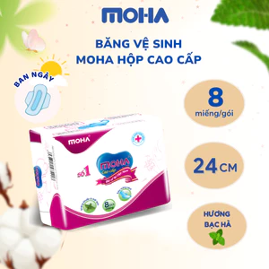 Băng vệ sinh có cánh MOHA cao cấp hộp 8 miếng